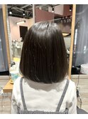 子供カット×ボブ
