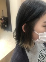 アプシー 三田駅前店(Apsee)&nbsp;前下がり切りっぱなしボブ／インナーベージュ