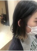 前下がり切りっぱなしボブ/インナーベージュ