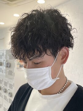 フィフス 原宿(fifth) ツイストスパイラルパーマ刈り上げマッシュツーブロックマンバン