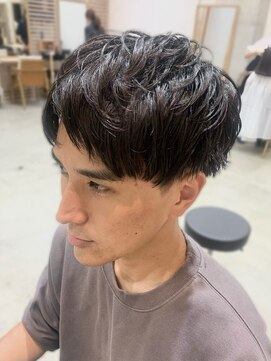 アンガーデン(Une GARDEN) 爽やか短髪アップバング☆フェードカット.スパイラルパーマ