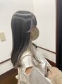 ヘアサロンアコール(Hair Salon acoord)&nbsp;透明感グレージュ×ホワイトベージュのイヤリングカラー
