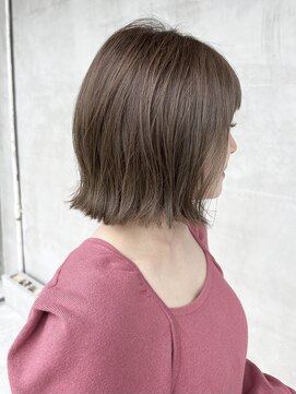 サロン(CI'SALON) オリーブベージュ×切りっぱなしボブ★
