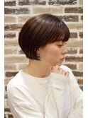 耳かけショート×前下がりボブ