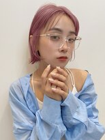 トルネード(TORNADO)&nbsp;ピンクパープル レイヤーボブ 外ハネ t1023