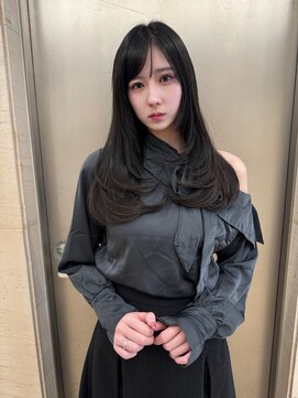 アンジェリカラボ 梅田店(ANGELICA LABO) トレンドな韓国レディワンカールレイヤー×似合わせ前髪〔川又〕