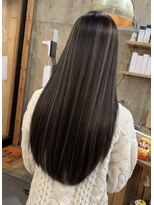 ヘアカロン(Hair CALON) グレージュハイライトカラー髪質改善トリートメントケアブリーチ