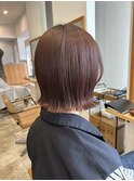 外ハネ×ピンク