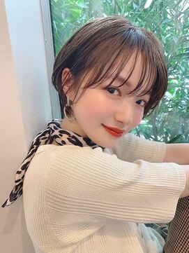 サンド 池袋 2nd(sand) 顔周りレイヤーカット小顔ボブルフ/黒髪地毛風カラー/池袋