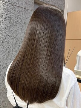 ビームズ トータルビューティー 西中島店(Bee ms Total Beauty) サラツヤロングベージュカラーブリーチしない透明感カラー