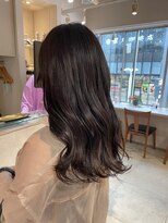 キャンバス バイ ネオリーブ 横浜西口(Canvas by neo.)&nbsp;艶髪 ダークチョコレート セミロング 髪質改善 s