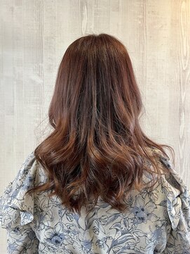 テーラヘアー 稲毛店(TELA HAIR) ピンクベージュミディアムスタイル