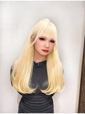 ブリーチホワイトブロンドスタイル