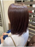 【クラウン】20代30代40代ミディアムボブディ×バイオレット