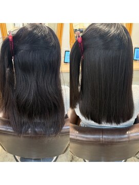 トムヘアーデザイン 楠葉店(TOM HAIR DESIGN) 艶髪/艶髪ストレート/髪質改善ストレート/縮毛矯正