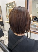 (40代)ツヤ髪ボブ【トリートメントでくせ毛改善】