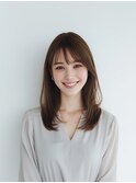 レイヤーカット/イメチェン/外ハネボブ/美髪/ワイドバング/髪型