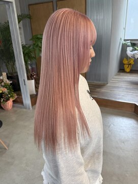 リジョイスヘア レイ(REJOICE hair Lei) pail pink 担当NOA