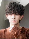 モテる黒髪ネープレスショート束感モテ髪ワックスなしマッシュ