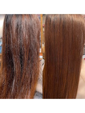 ロジ イン トゥバレー(LOWG in TOWVALLEY) トラブルのハイダメージ毛に酸性ストレート