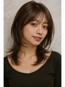 エル(LE) 【LE】ウルフ/レイヤーボブ/外ハネボブ/くびれボブ/ミディアム