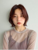 アンドレイ 表参道(andrey)&nbsp;着物ヘア/ダークアッシュ/ミディアムレイヤーカット/表参道