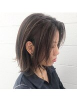 サン(SAN) 外はねボブ/ハイライトダークブルージュ