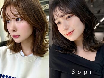 ソピ バイ インビテーション(sopi by invitation)の写真/前髪や顔まわりのレイヤーカット,縮毛矯正や髪質改善,韓国ヘアも大人気◎再現性のある似合うstyleをご提案!