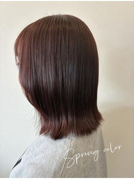 ミックタック(MICK TACK) 春色ピンクブラウンでくびれヘア