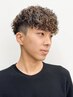 MEN'Sカット+パーマ+ハイライト+カラー+オージュアトリートメント¥30000