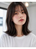 栄　髪質改善　　美髪　艶髪　　朝楽セミディ