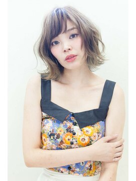 エール(a:le) 透明感ブルーアッシュ×ヌーディーパーマ