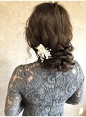 大人っぽい上品なローシニヨン☆