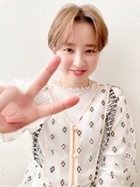 ケーツー あべのキューズモ－ル店(K-two)&nbsp;[K-two]センターパート/ハイトーン/ショートボブ[天王寺/阿倍野]