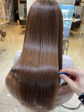 ヘアリゾートエーアイ 高田馬場店(hair resort Ai) 20代30代40代マロンベージュ/Aラインボブ/かきあげ[高田馬場駅]