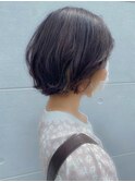 インナーカラーが可愛いショートボブ