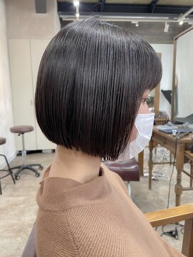 アリー 原宿 表参道(ALLY) 【ALLY 濱田】前下がり/ミニボブ × 地毛風カラー20代/30代/40代