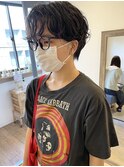 大人可愛い丸みショートパーマ くせ毛風パーマ 20代30代