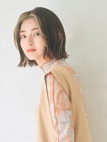 ベルバイリトル(belle by little)&nbsp;王道ぱっつんボブ×フェイスカラー