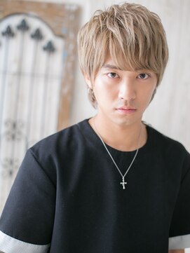 ミスターアンドミセス ファミリーカットサロンビーンズ 草加店(Mr&Mrs Beans) モテ髪のハイトーンメッシュカラーミニウルフD