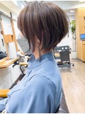 絶壁解消×ひし形小顔×30代40代50代×前髪なしショートボブ☆
