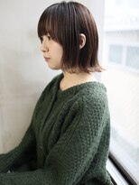 バース(BIRTH)&nbsp;天神【BIRTH】外ハネぱっつんボブ×モノトーングレージュ　3