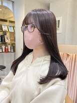 ロンドプランタン 恵比寿(Lond Printemps)&nbsp;ワンカールで可愛いセミロング　ナチュラルベージュカラー