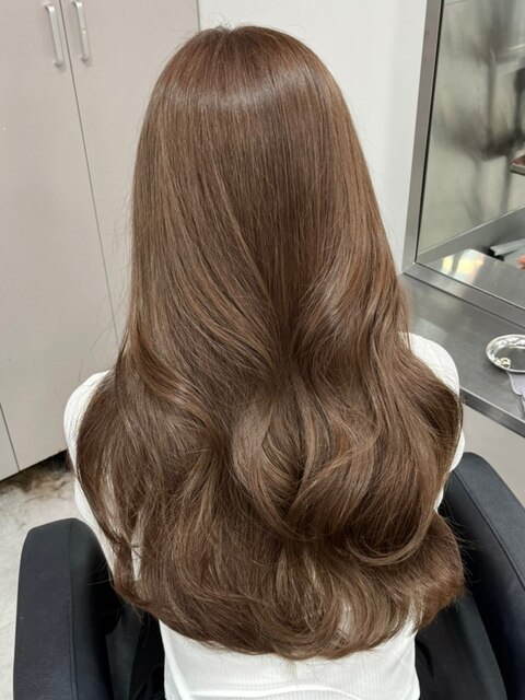 1554髪質改善オルチャンヘアタイトストレート波巻きセシルカット