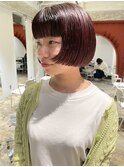 前上がりボブ