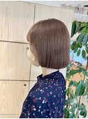 【ミルクティーベージュ】【ボブ】【韓国風ボブ】10代20代
