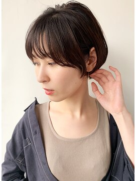 モリオ フロム ロンドン サッポロファクトリー店(morio FROM LONDON) 【morio札幌】札幌ショート　大人かわいい黒髪丸みショートボブ