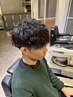 【清水限定】似合わせメンズカット+縦落ちツイストスパイラル[谷町四丁目]