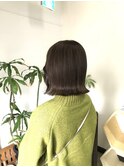 外ハネボブ/くすませカラー