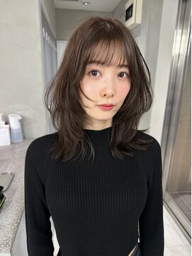 サイン 渋谷(SIGN) ザクザクレイヤーカット巻き方簡単ミディアムロング韓国表参道